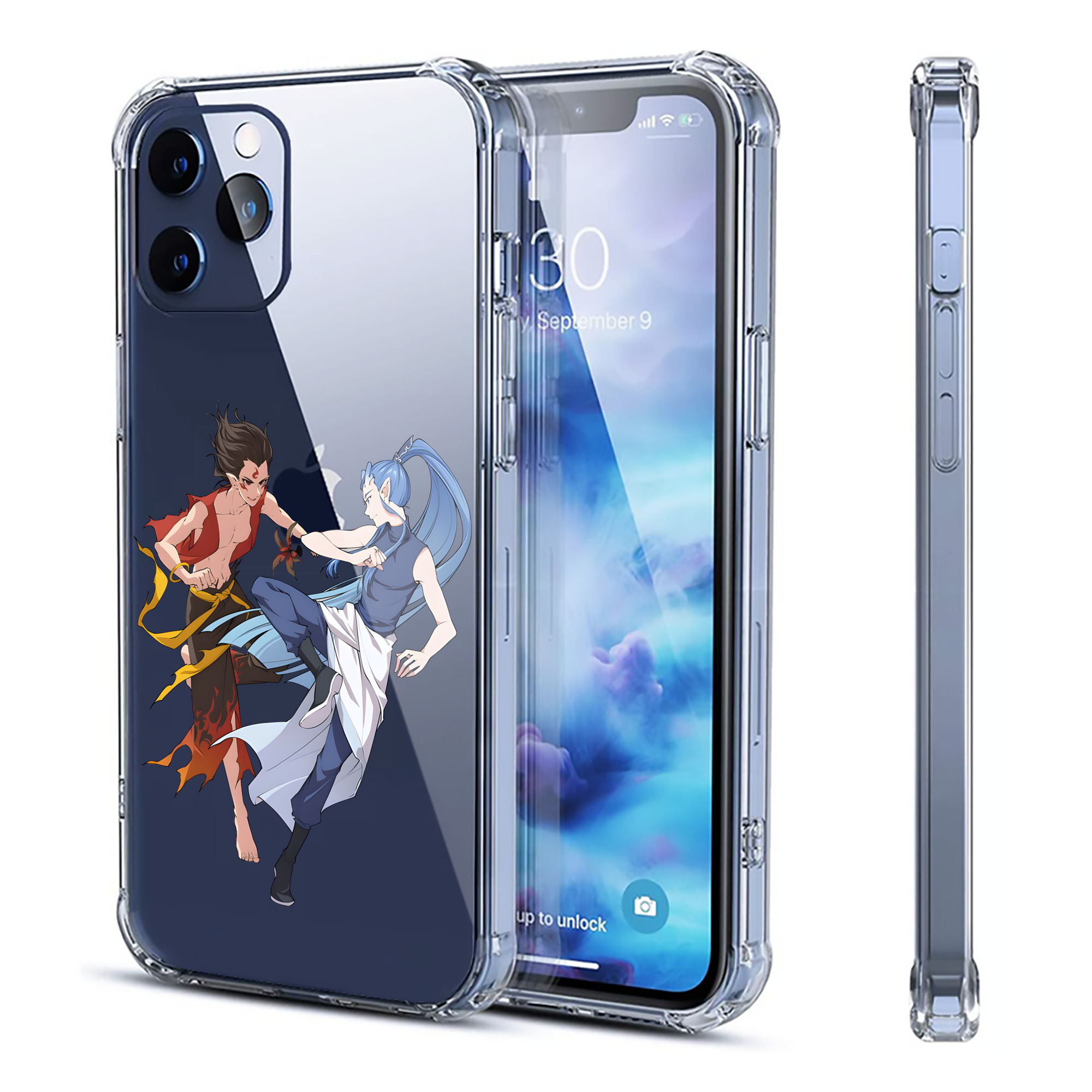 （画像用） Ne Zha 2 ナタ 魔童の大暴れ 【iPhone 12シリーズ対応】透明スマホケース（クリアソフトケース）